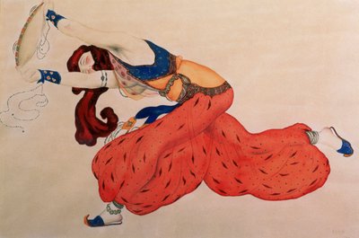 Étude pour une figure de danseuse pour Shéhérazade - Leon Bakst